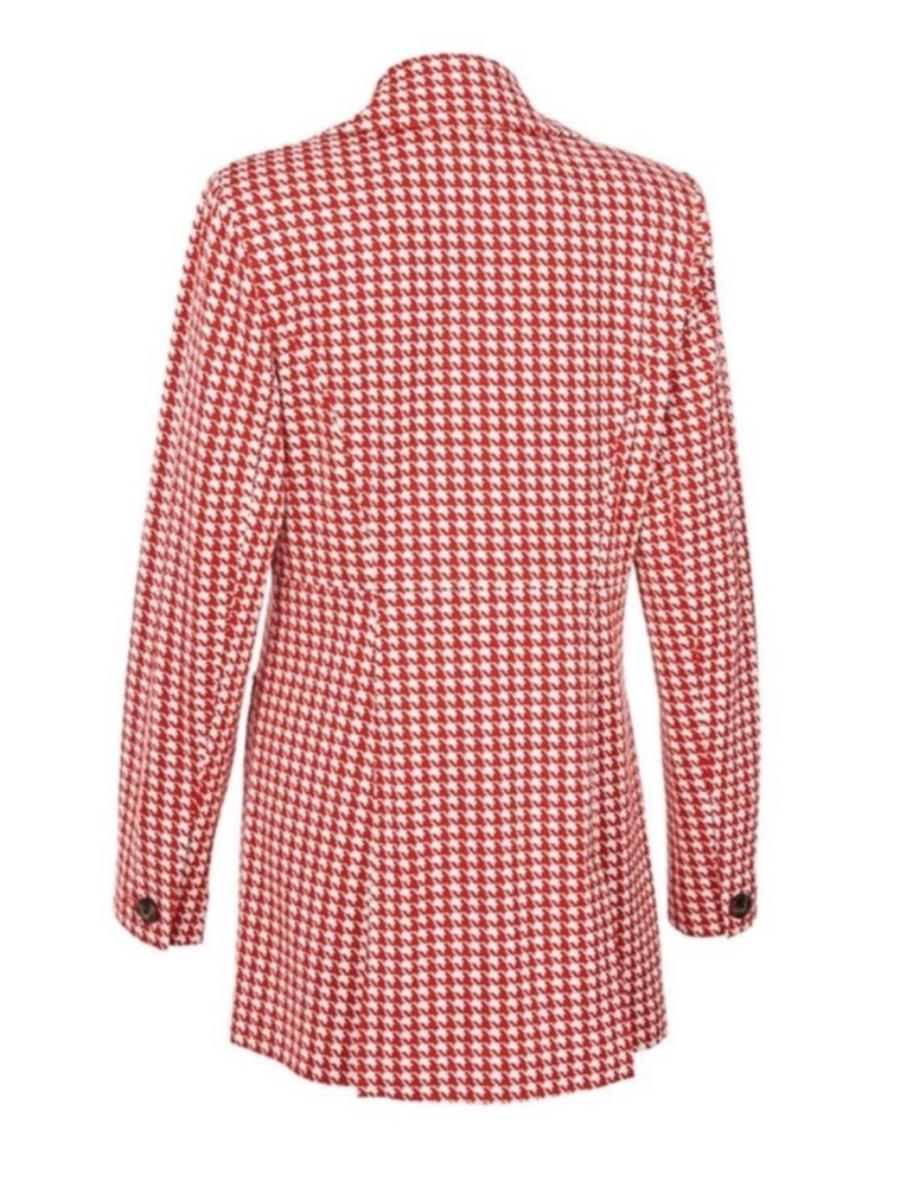 CABI STYLE# 4249 Red & White Houndstooth Jacket - Size L - NWOT! - Picture 6 of 11